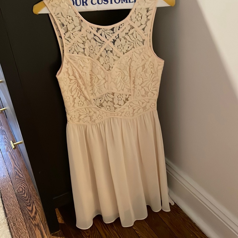 BCBG generation pink lace dress